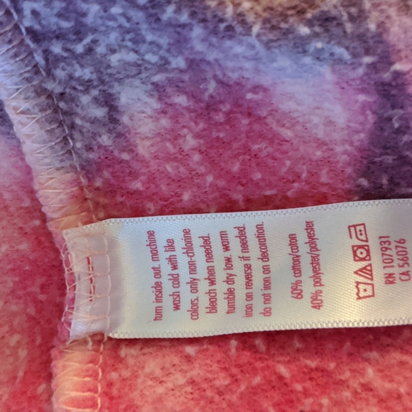 🌈 Justice, 8, sparkly pink and purple long sleeve hoodie - Picture 5 of 5